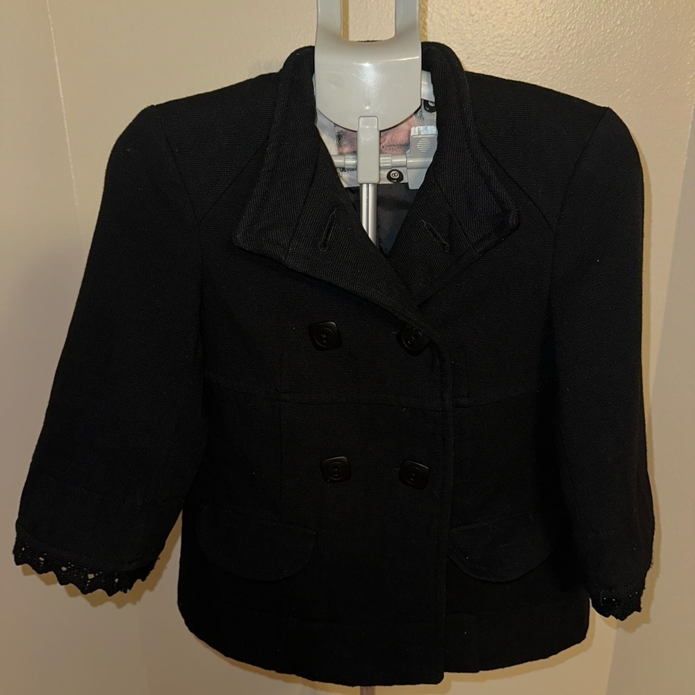 Classic Black Women's Pea Coat